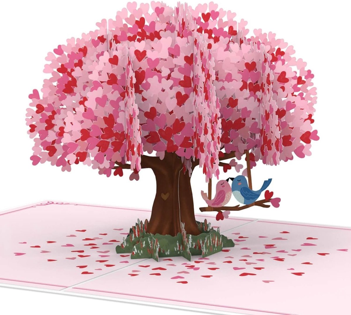 SnelShoppen - Papercrush 3D Pop-Up Hartvormige Kaart met Duif - Romantische Verjaardagskaart voor Vrouwen - Trouwen, Verloving, Jubileum