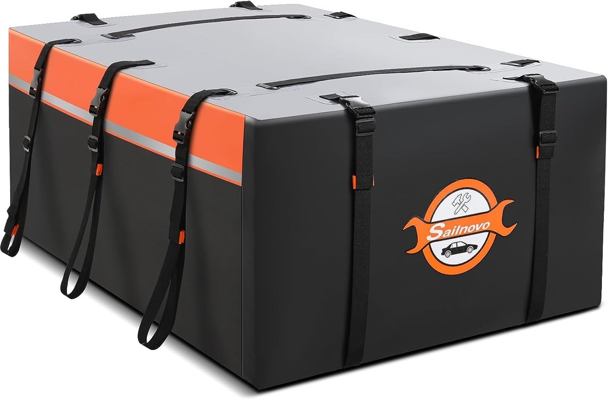 SnelShoppen - Opvouwbare Dakkoffer Auto 20m³ Waterdichte Dakkoffer Draagbare Dakkoffers Voor Camping, Vakantie, Reizen, Outdoor, Auto Accessoires