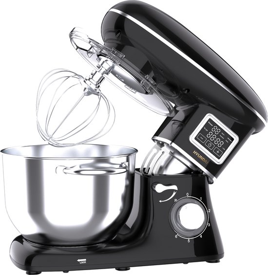 HYUNDAI - Succes Cake Keukenmachine - 1400 W - 5,5 Liter - 6 Snelheden - Zwart van Hyundai — afbeelding 2
