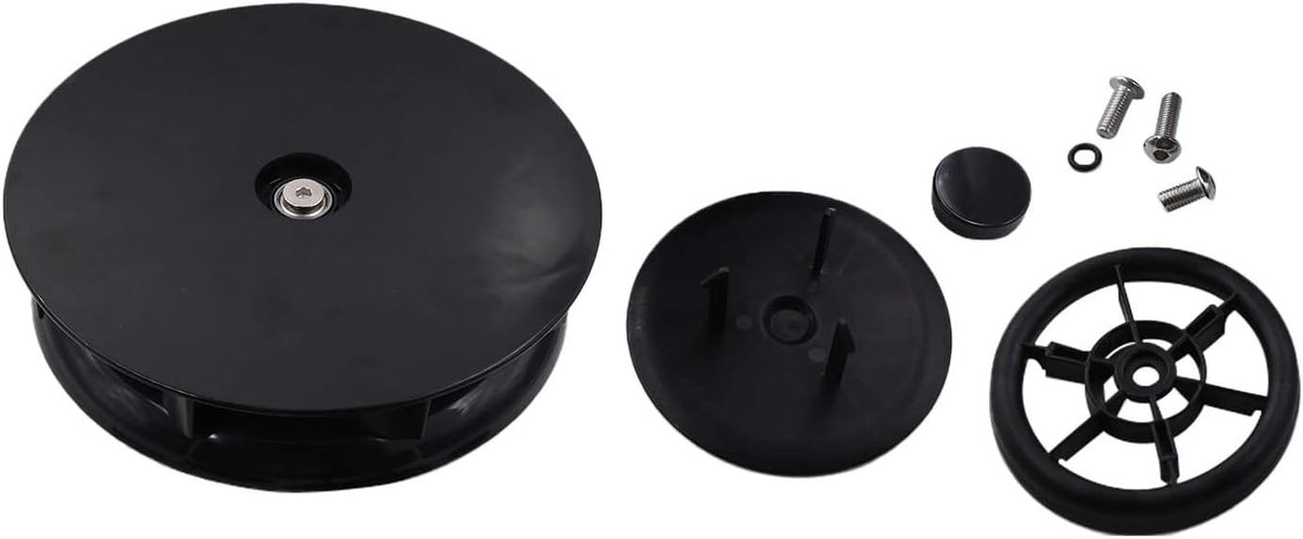 SnelShoppen - Wind Powered Van Fan - Zwart - Rotating Low Profile Dakventilator voor Vans, Campers, Caravans en Boten - Geschikt voor Daken van 1-17 m