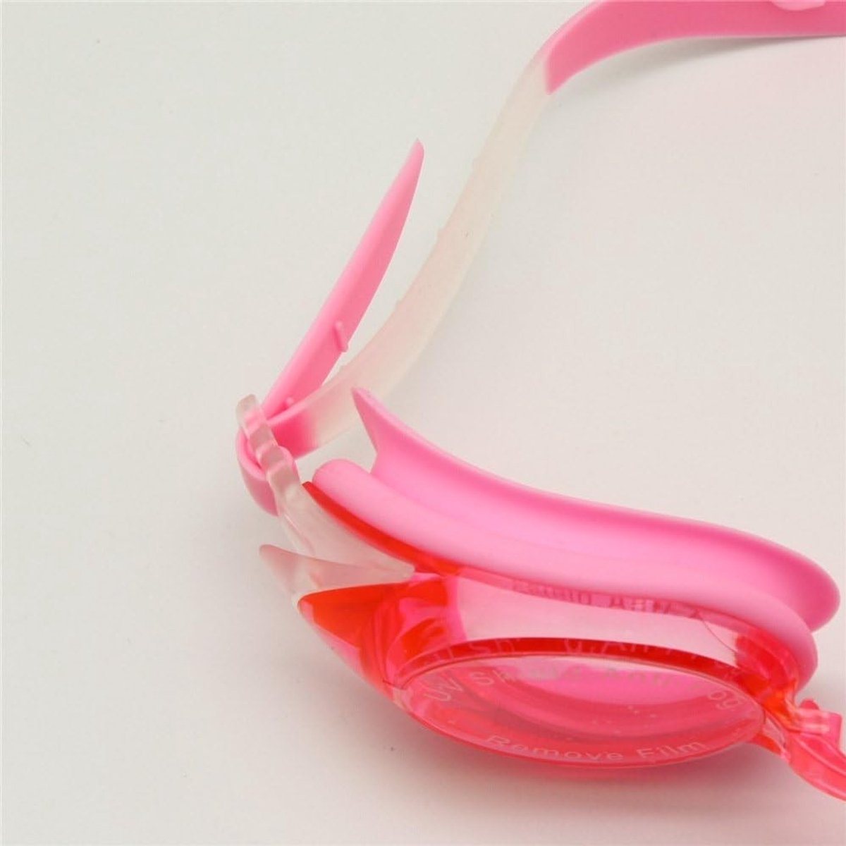Zwemgoggles voor volwassenen en kinderen, anti-fog en UV-bescherming, waterdicht en comfortabel (roze, sterkte -2.00)