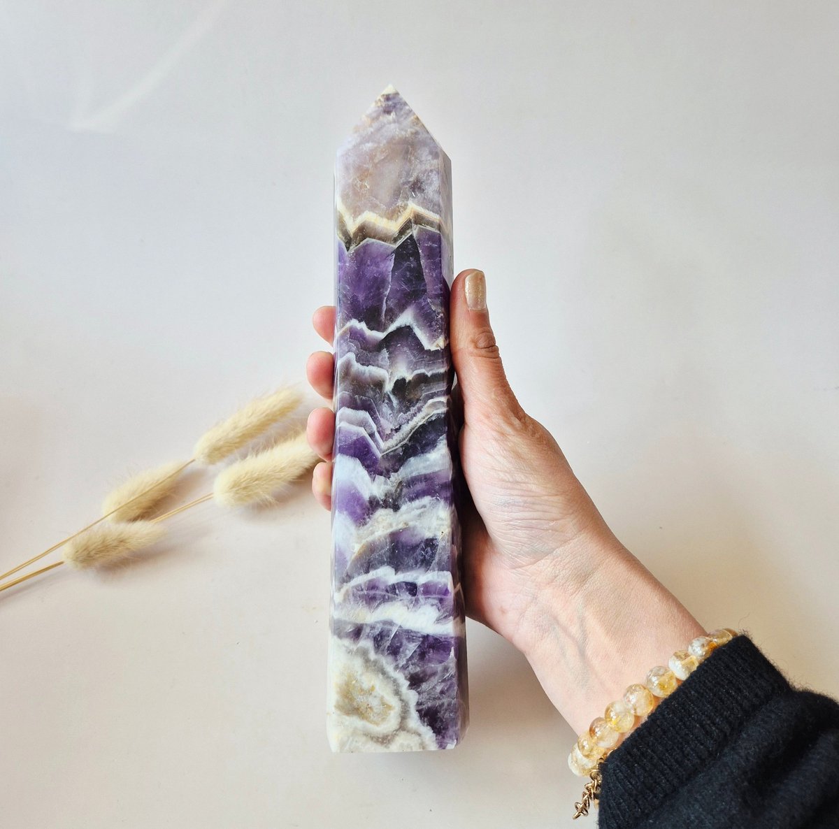 XXL Dream Amethist Toren – 24cm 850g Kracht & Spirituele Rust