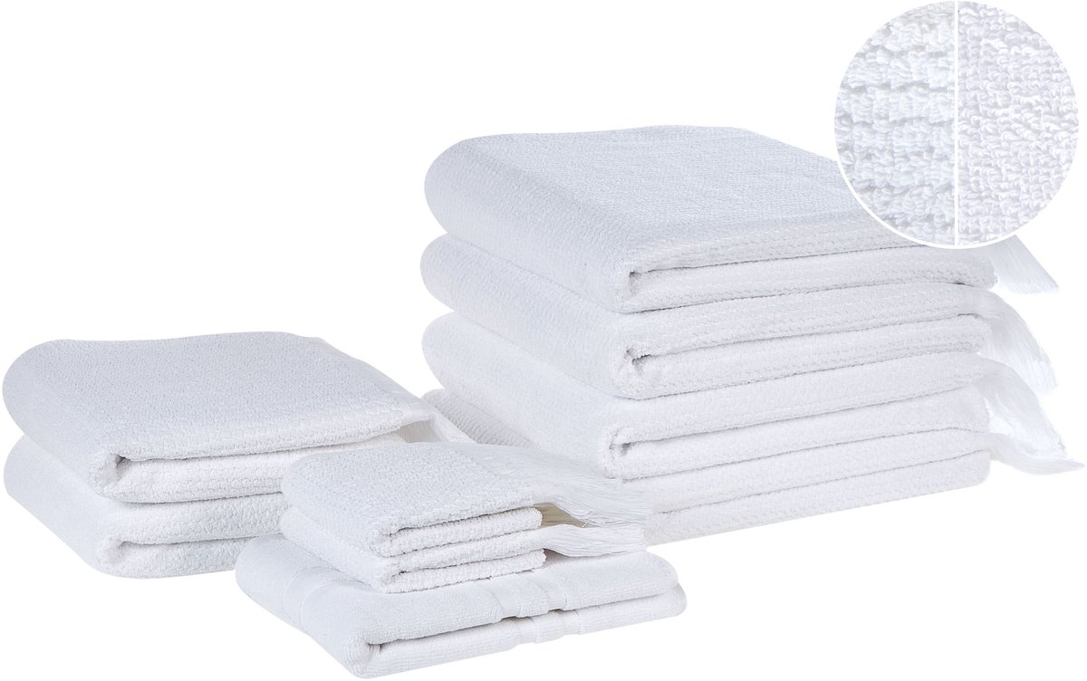 ATIU - Handdoek set van 9 - Wit - Katoen