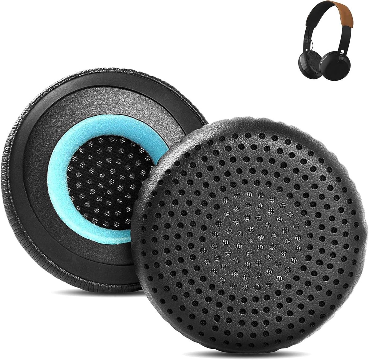 Vervangende oorkussens voor Bluetooth on-ear hoofdtelefoons, comfortabel en duurzaam met proteïneleer