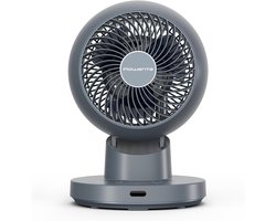 Tafelventilator stil - compacte ventilator met 12 snelheden - oscillerend - timer 12 uur - blauwe ventilator