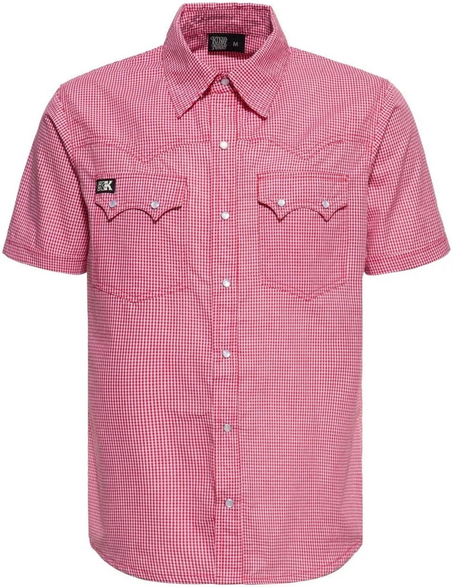 King Kerosin Retro westernhemd met ruitjesmotief KKU45074