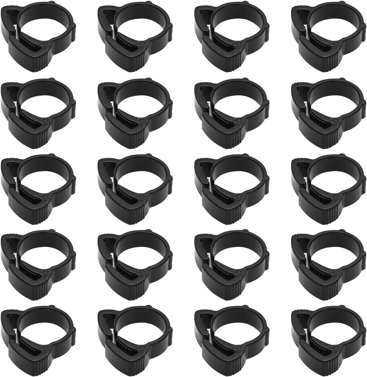 SnelShoppen - 30Pcs Tuinslang Aansluitbussen Bevestigingsklemmen voor Irrigatiesysteem 16mm - Duurzaam en Betrouwbaar voor Hydroponics en Tuinonderhou