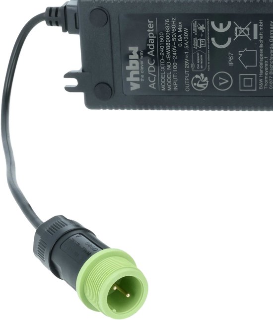 vhbw-voeding compatibel met Worx WA4002.1, 50035690, WR142E, WR106SI, WR105SI.1, WR141E robotmaaiers - 21,7 cm van VHBW — afbeelding 5