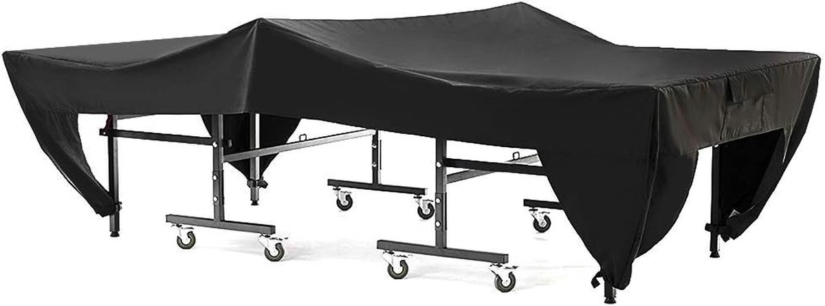 Tafeltennishoes - Pingpong hoes - Tafel beschermen - Waterdicht en stofdicht - 280x153x73cm - Zwart
