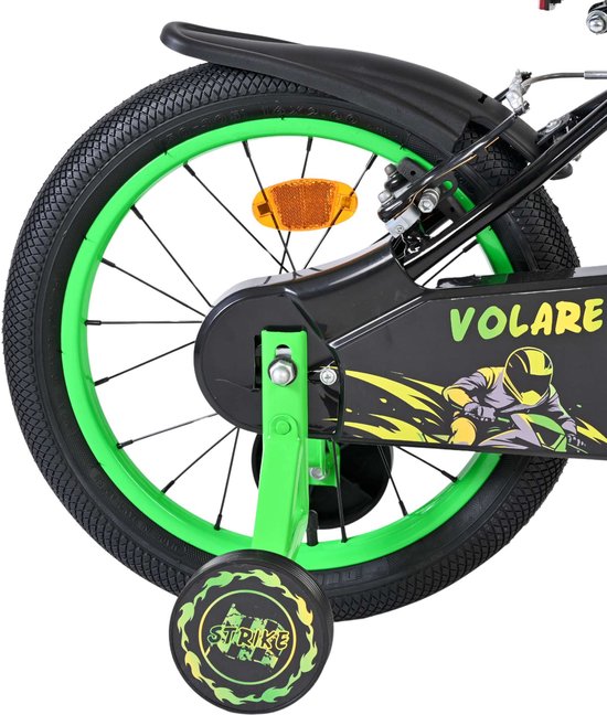 Volare Strike Kinderfiets - Jongens - 16 inch - Groen - Twee Handremmen van Volare — afbeelding 4