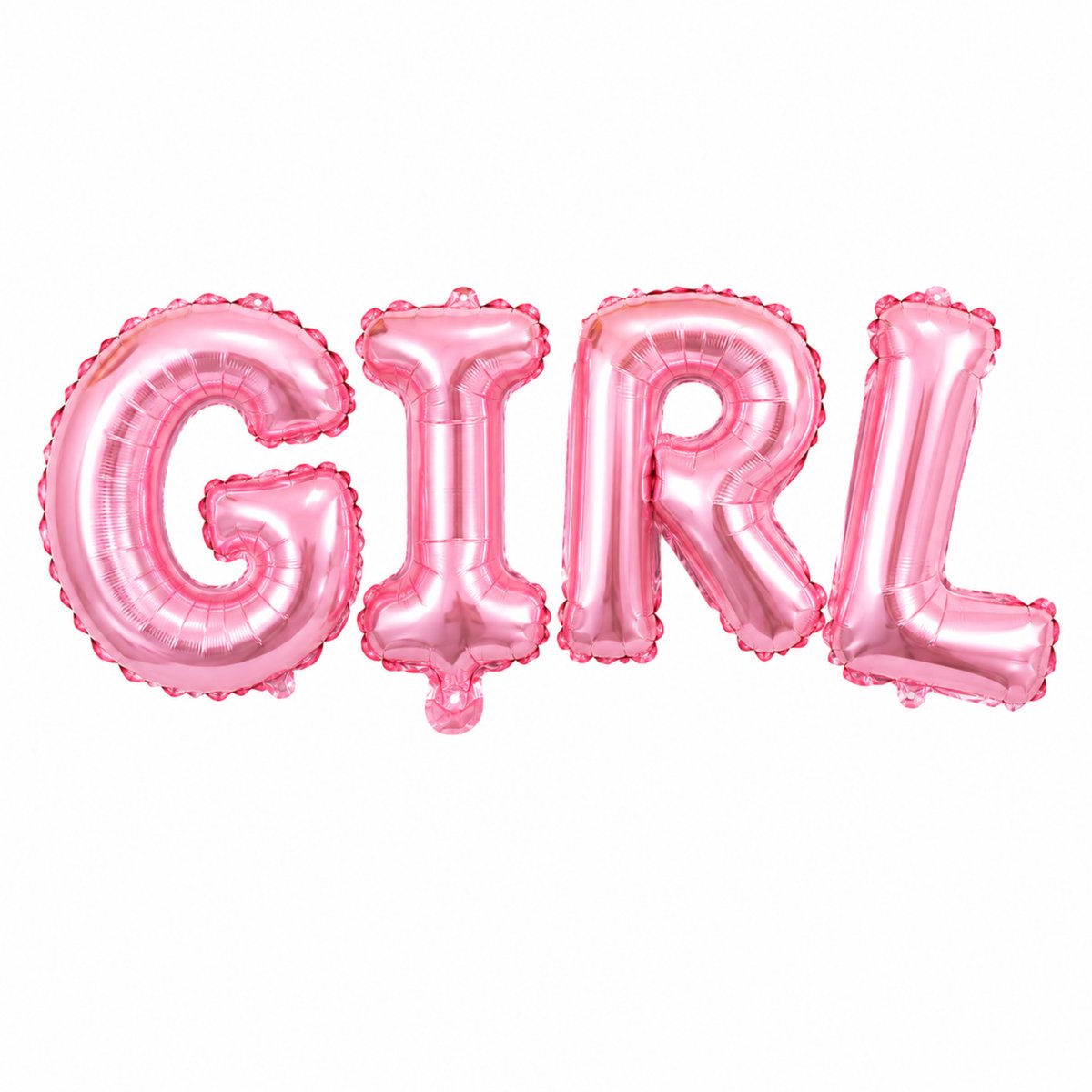 Fienosa Girl Letterballonnen Roze – Folieballon GIRL – Babyshower Meisje Decoratie – Geboorte Versiering – Welkom Baby – Helium & Lucht