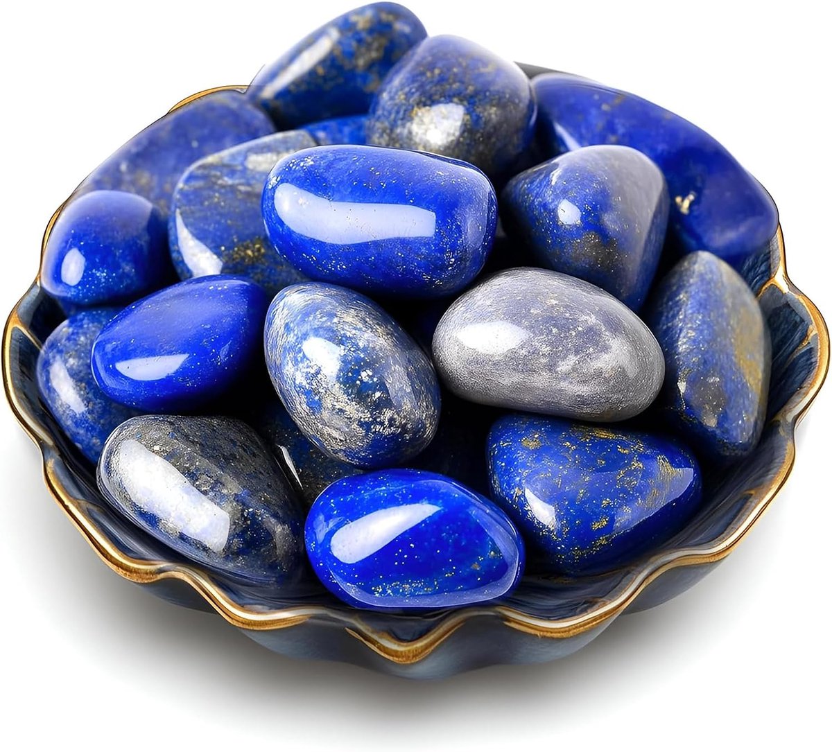 Lazuli, 1,5-2,5 cm, 200 g, natuurstenen, helende stenen, kleurrijke