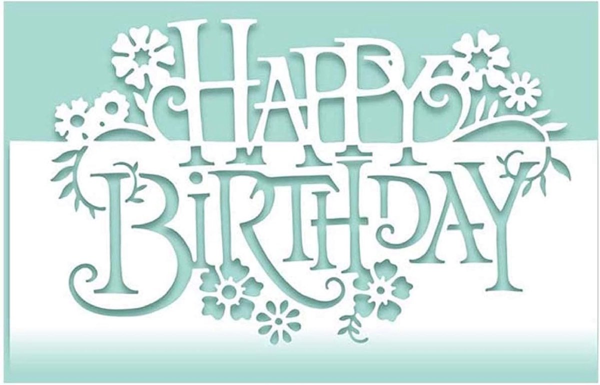 Birthday Snijmatrijzen, U-horizon Diy Scrapbooking Metal Embossing