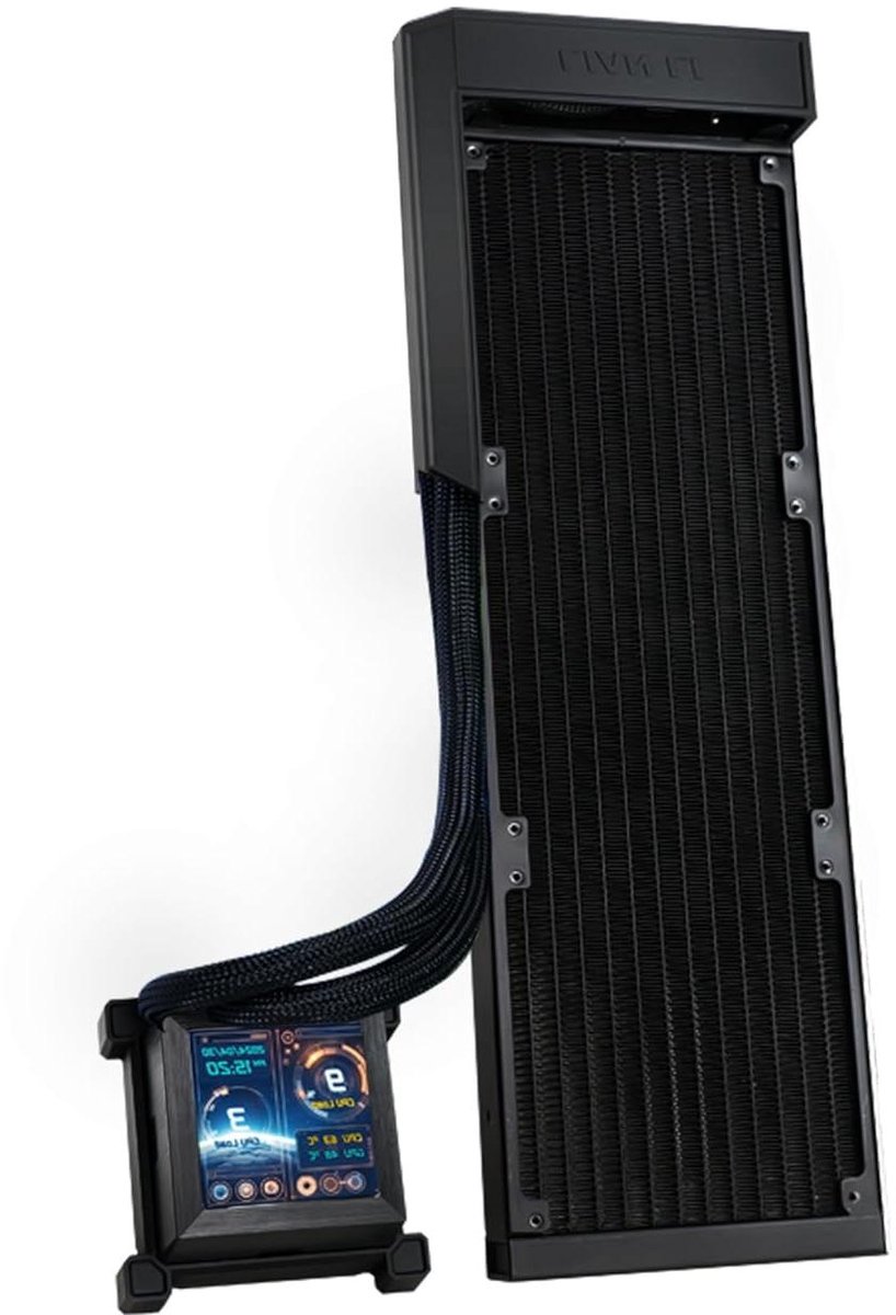 Waterkoeling Systeem - AIO Koeler - PC Componenten Koelen - Fanless Ontwerp - 360 mm - Zwart