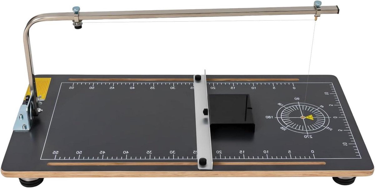 Piepschuimsnijder Hete Draad - Schuimsnijder Elektrisch - Stabiel Schuim Snijden - Instelbare Snijhoek - 20 cm Hoogte 55 cm Breedte