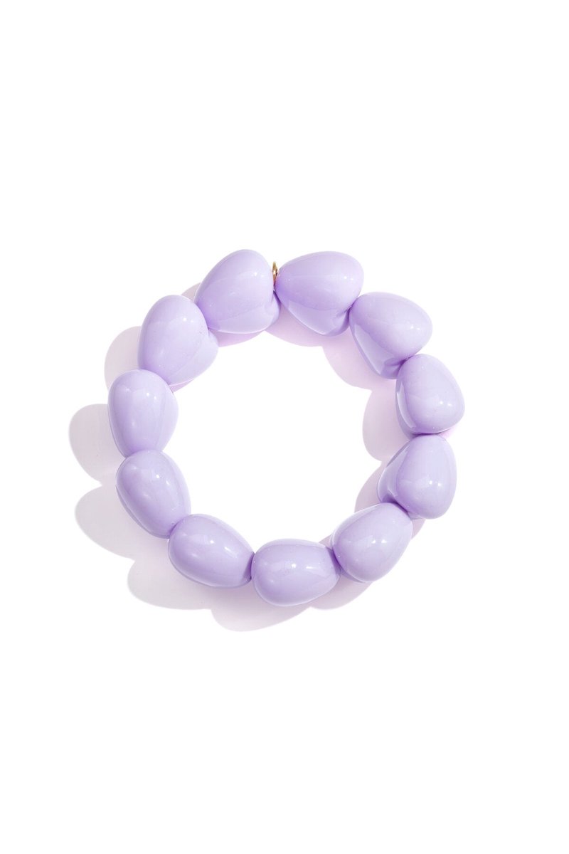 Chic resin beaded bracelets for all occasions - Wit