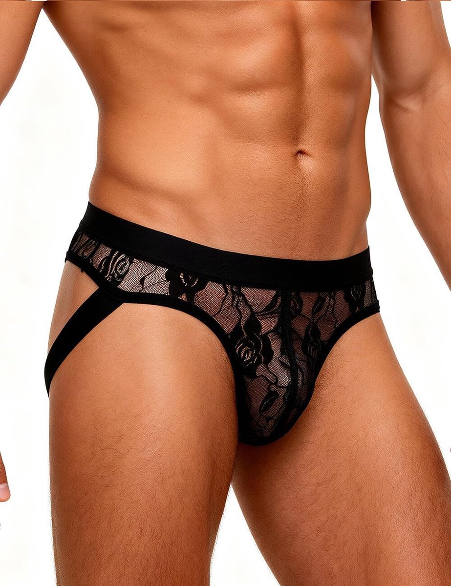 ohyeahlady Jockstrap mannen gay ondergoed heren sexy achter open kant