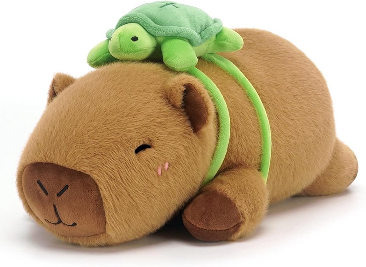 Zachte en Zware Capibara Knuffel, Schattige Pluche Dieren voor Kinderen en Volwassenen, 25 cm, Perfect voor Knuffelen en Decoratie
