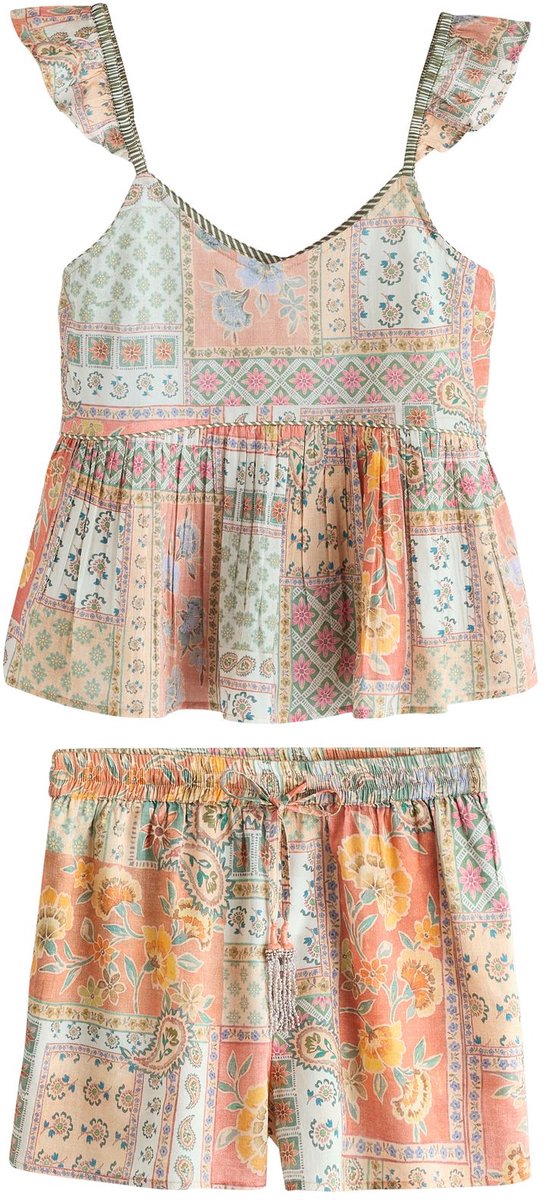 Next - Dames - Pyjama met short - Roze