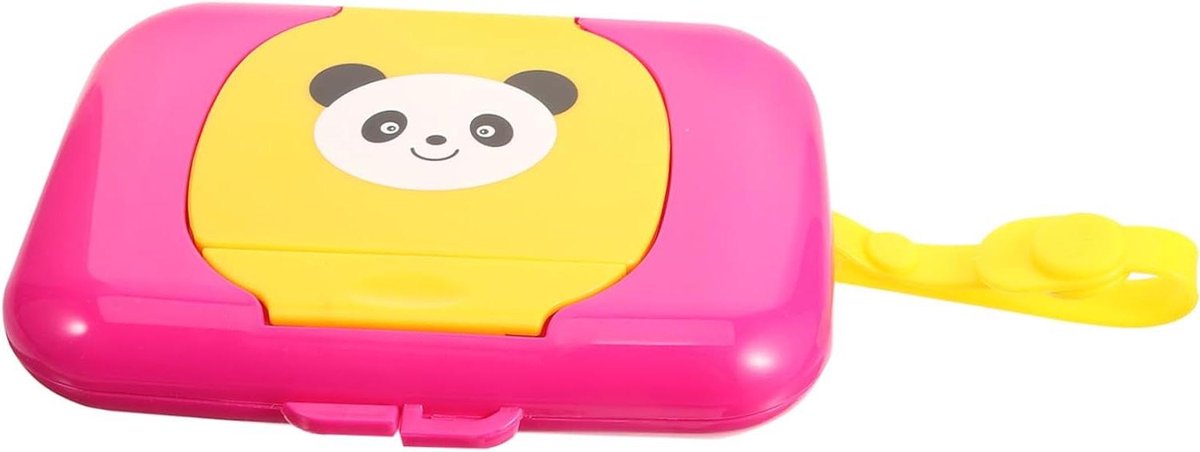 Draagbare Babydoekjes Houder - Doekjesdispenser Navulbaar - Onderweg Hygiëne - Met Dekselontwerp - 16.50x13.00x2.50CM - Transparant