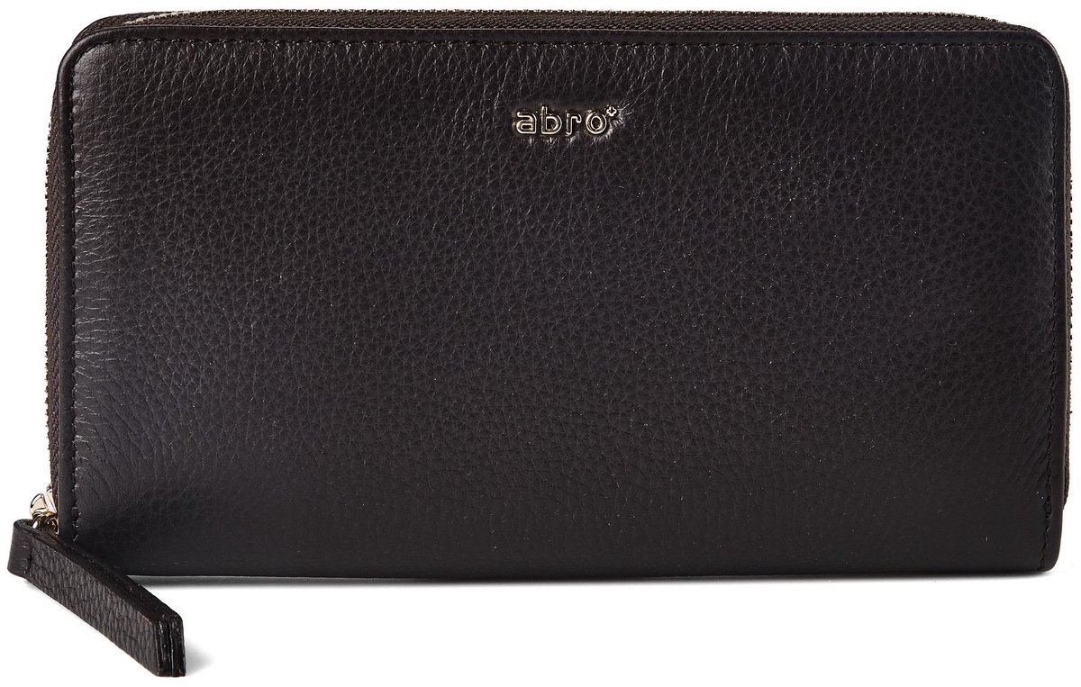 abro Agave Portemonnee Leder 19 cm - Dames - Horizontaal - dark brown