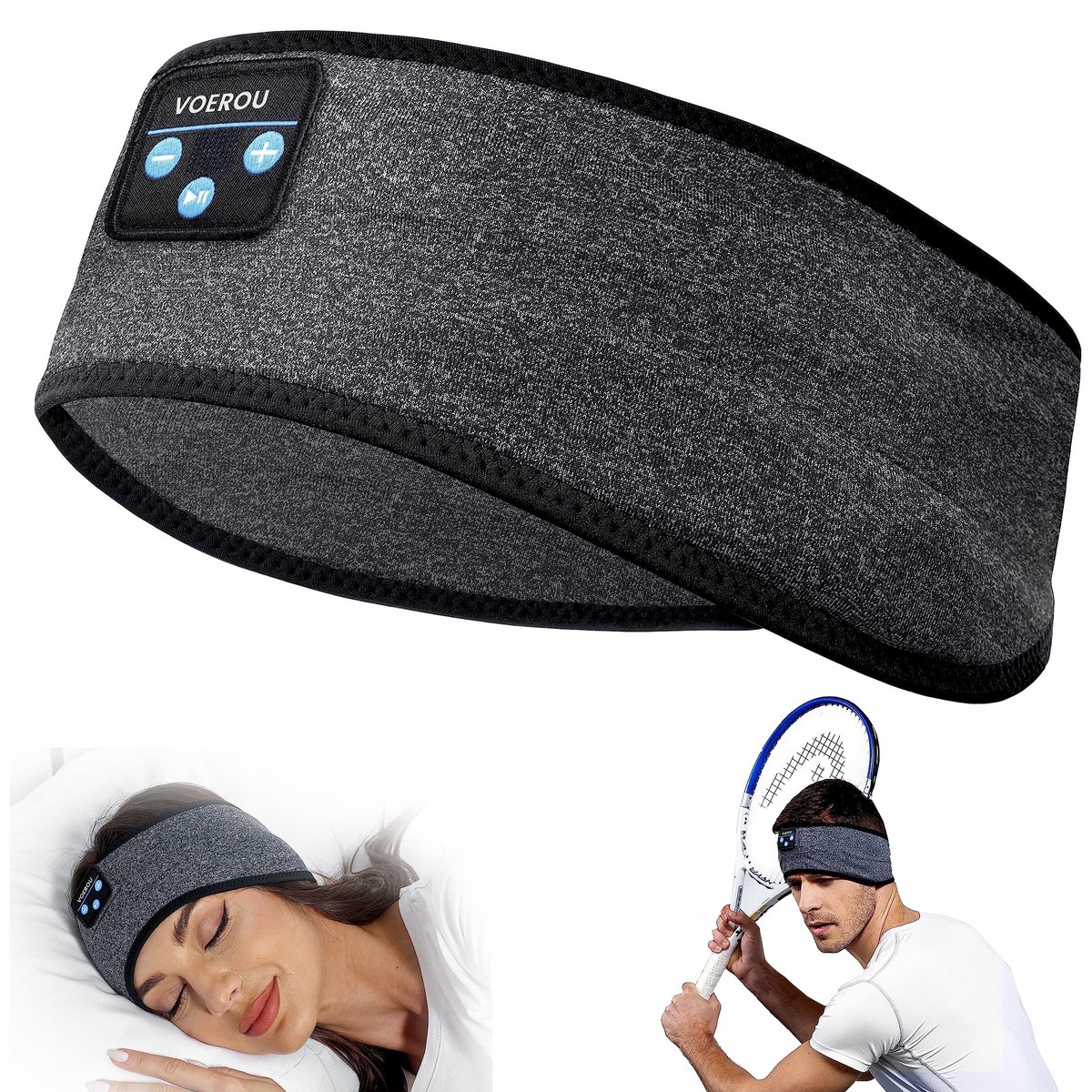 Omgoods - Bluetooth Slaap Hoofdtelefoon - 3-in-1 Hoofdband voor Slapen en Sport