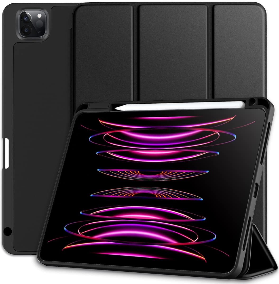 Omgoods - Case voor iPad Pro 11 - Zwart met Automatische Slaapfunctie