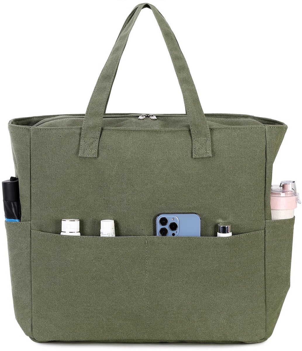Omgoods - Grote Waterdichte Strandtas met Ritssluiting voor Vrouwen