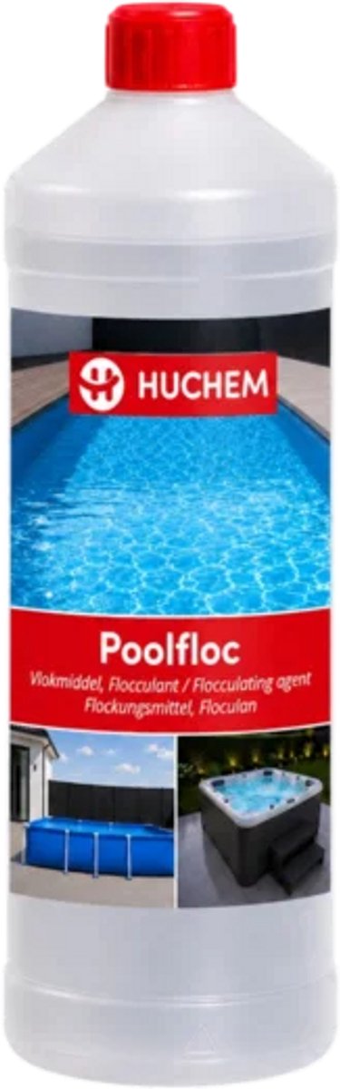 Vlokmiddel | Pool Floc – 1L | Professioneel Vlokmiddel voor Kristalhelder Zwembadwater