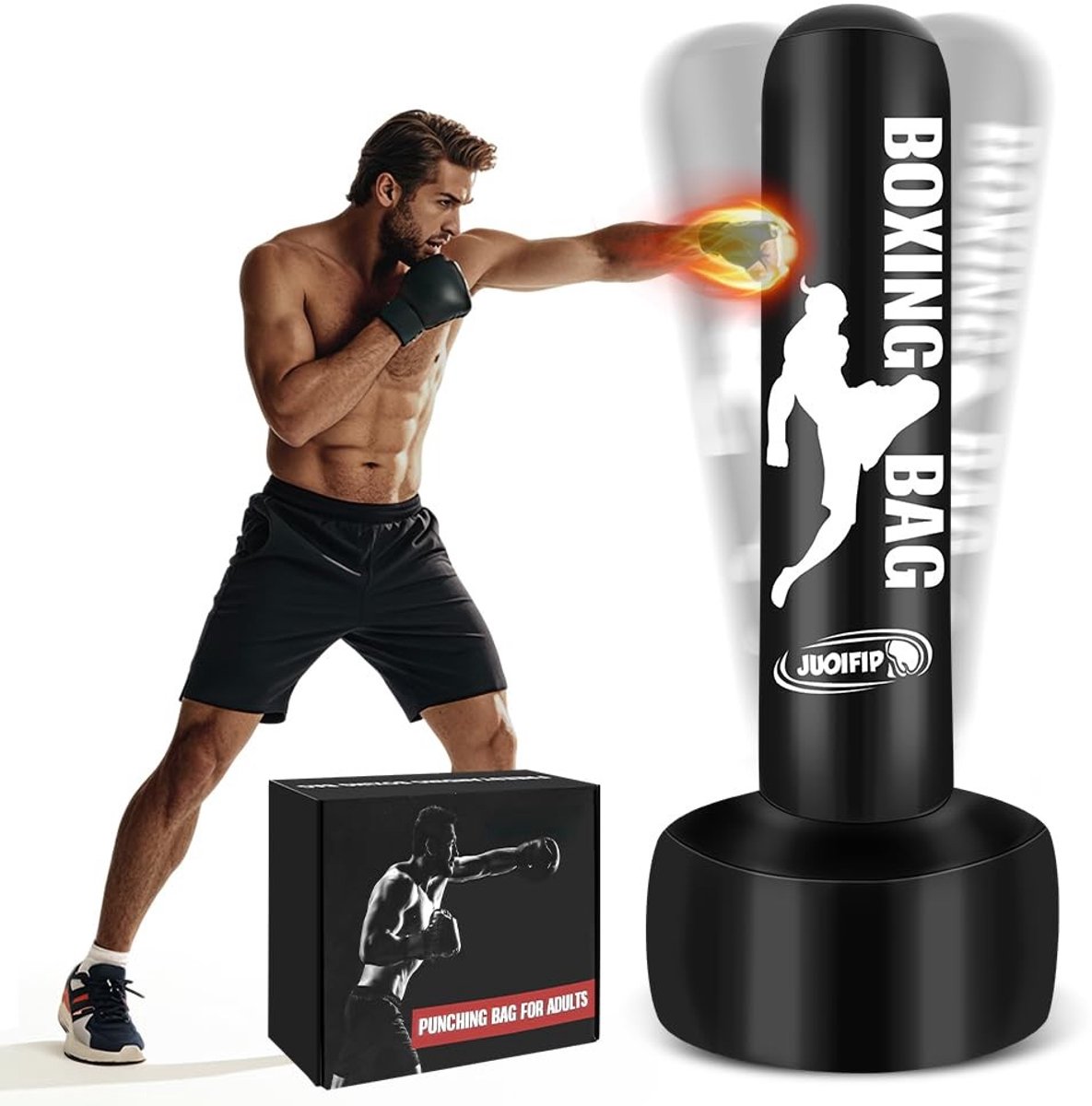 Omgoods - Opblaasbare Bokszak voor Training en Fitness
