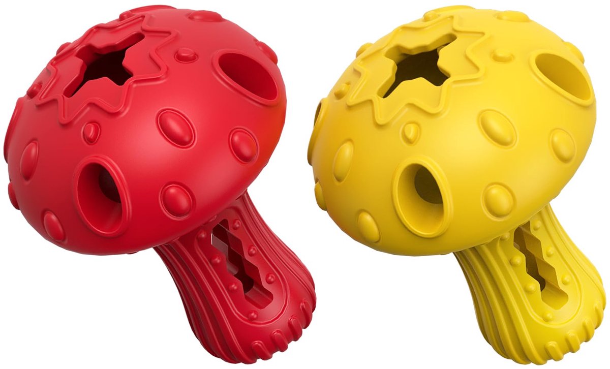 Omgoods - Agressief Kauwspeelgoed voor Honden - Onverwoestbaar Rubber, 2 Stuks