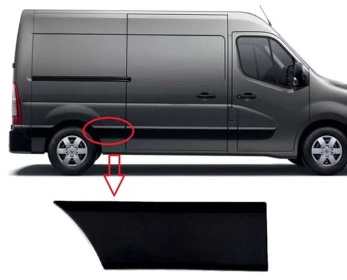 Omgoods - Moulding Centrale, Achter Rechts (Korte Frame) Voor Master, Movano, NV400