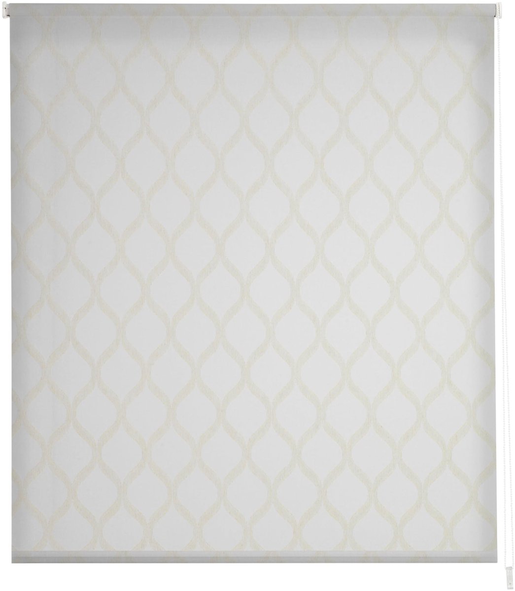 Omgoods - Estoralis Davos Rolgordijn - Translucent Wit Beige 140 x 255 cm
