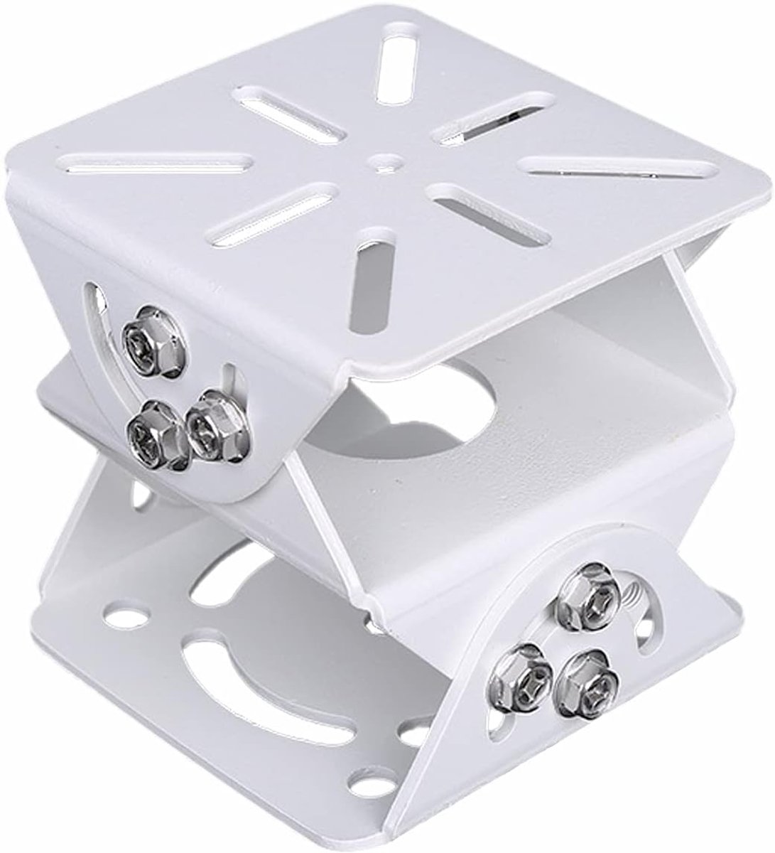 Universele Joint Mount voor beveiligingscamera, 3-assige beugel verstelbare massief metalen basis, connector geschikt voor CCTV-camera's, installatie inddor en outdoor