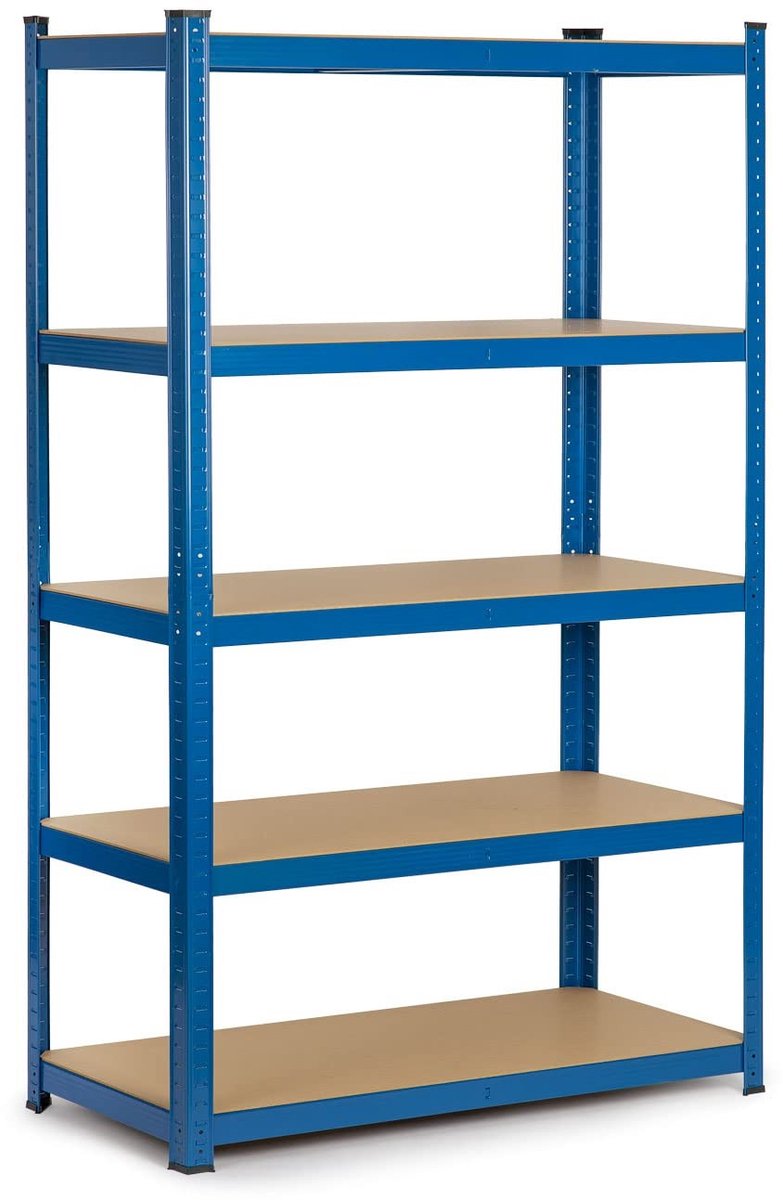 Omgoods - Heavy Duty Rack met 5 Planken 150 x 75 x 30 cm