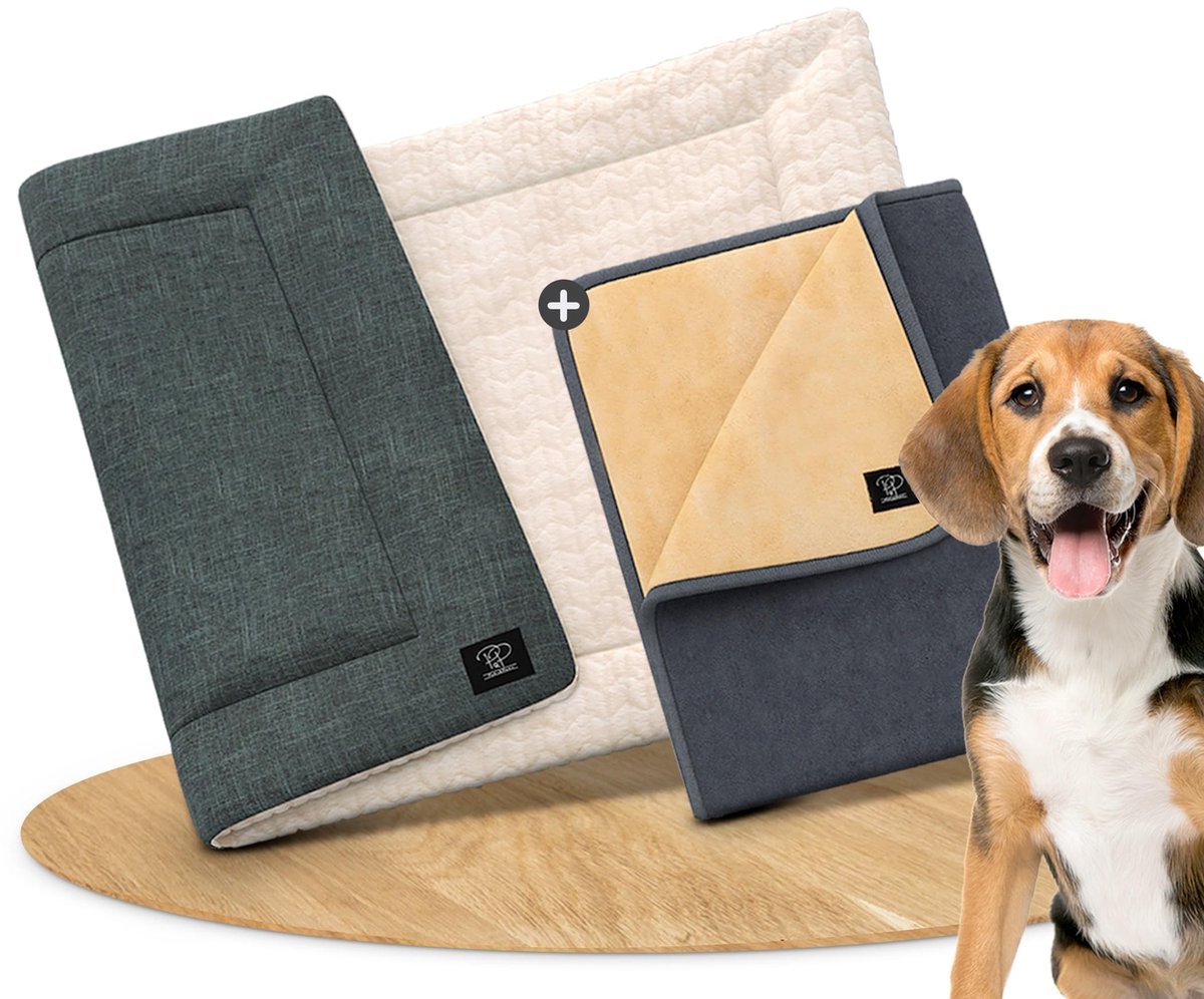 Omgoods - Pawz&Pawz Dieren Dekbed, Set van 2, Fluffy en Wasbaar 100x70 cm