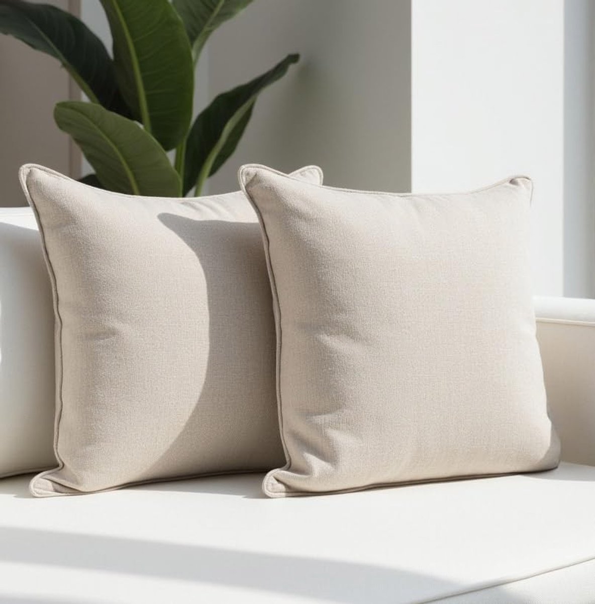 Omgoods - Set van 2 Sierkussens 40x40 cm - Zacht en Hypoallergeen