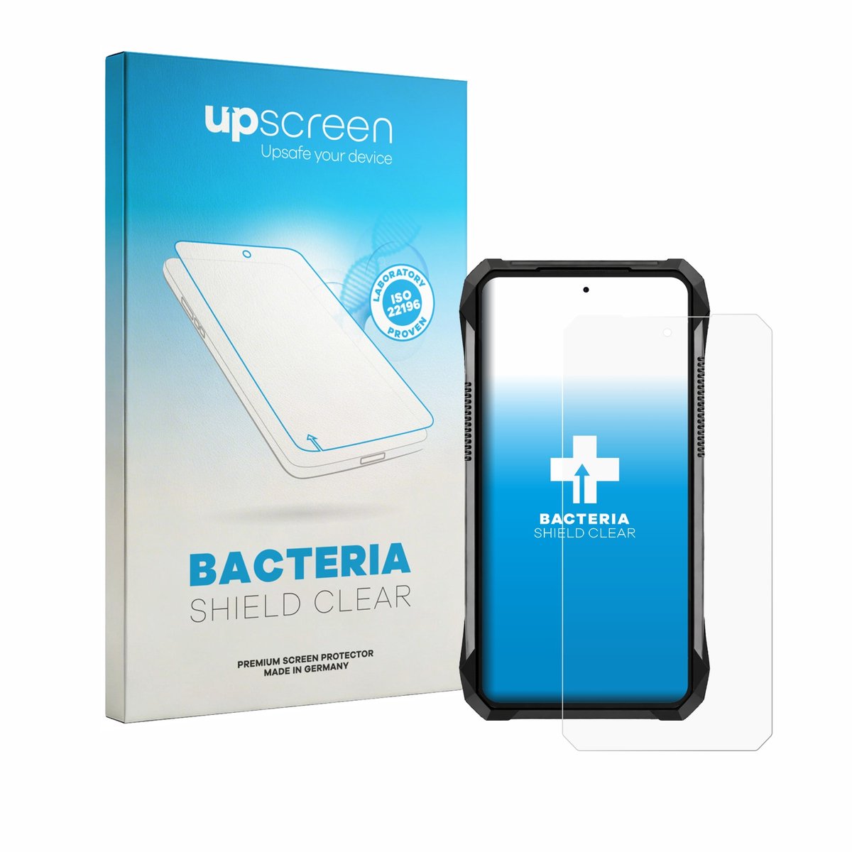 upscreen - Screenprotector voor Unihertz 8849 Tank 5 - Folie Beschermfolie transparant antibacterieel