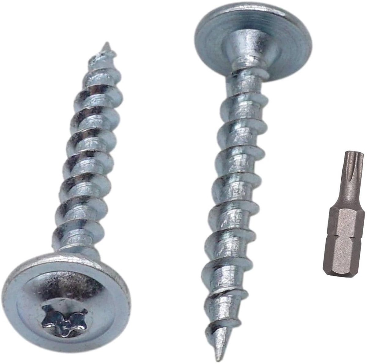 Houtschroeven 4,2 x 32 mm, metaalschroeven, platte kop, brede Torx-kop, zelfborend