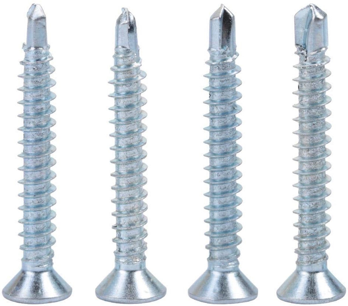 Boorstaartschroefset, 50 stuks verzonken kop zelfboren, M4.2 zelftappende metalen schroeven voor plaatbevestiging (M4.2x50 (50 stuks)