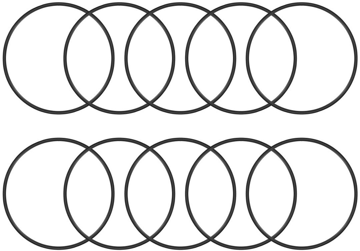 O-ringen nitrilrubber 36 mm x 39,6 mm x 1,8 mm dichtingsringen zwart, 63mmx66.6mmx1.8mm, 10