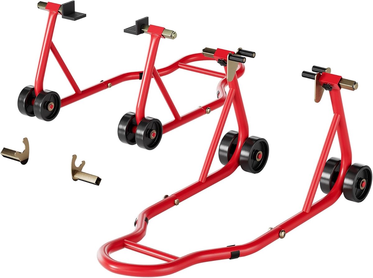 Standaards 400kg Capaciteit Voor en Achterwielen Liftcombinatie met U+L Verstelbare Swingarmspoel Zware Paddock