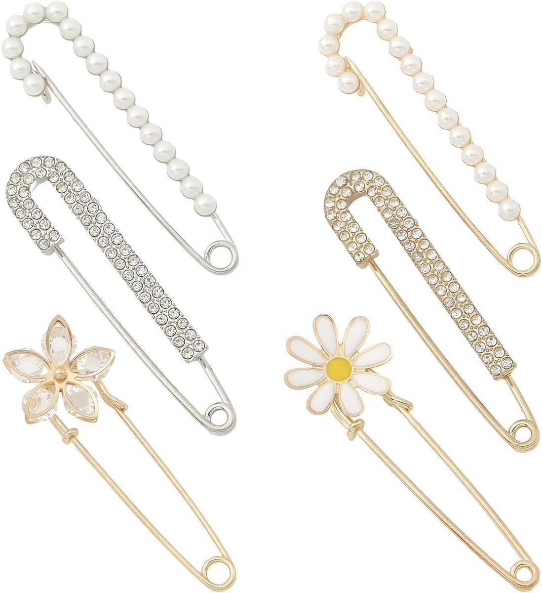 Broches voor dames, kleding, broches en spelden voor dames, kunstparels, strass-speld, kunststrass, broche, voor vrouwen, meisjes, kleding, decoratie, 1, 1 armband