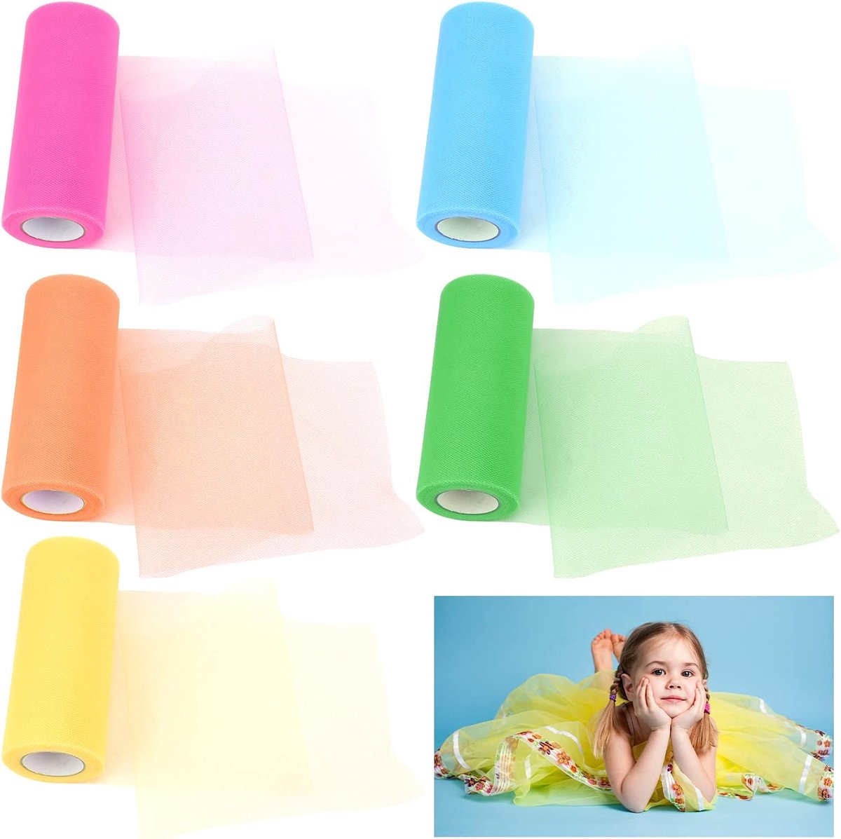 Stof voor knutselen, banket, feest, Kerstmis, verjaardag, cadeau, strikken, stoelen, tutu, rok, 138 m x 138 m