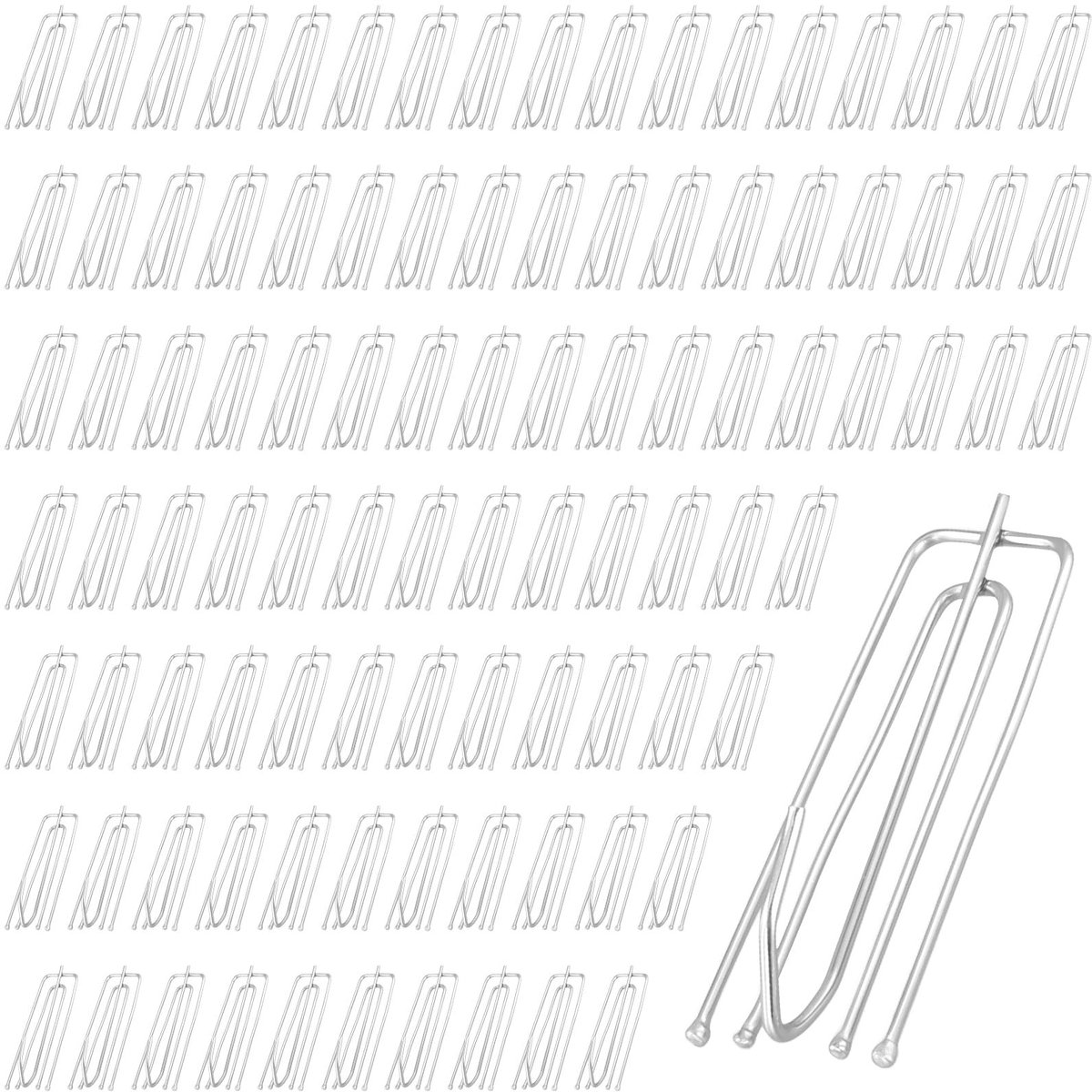Omgoods - 300 Stuks Metaal Gordijnhaken - 75 x 30 mm