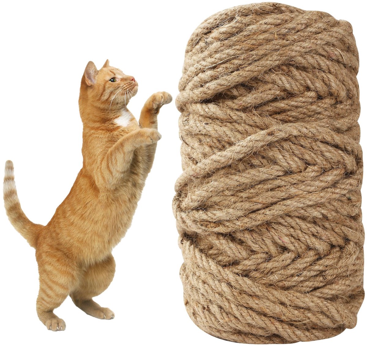 Omgoods - Sisal Touw voor Krabpaal - 8 mm x 50 m Vervangend Touw voor DIY Projecten