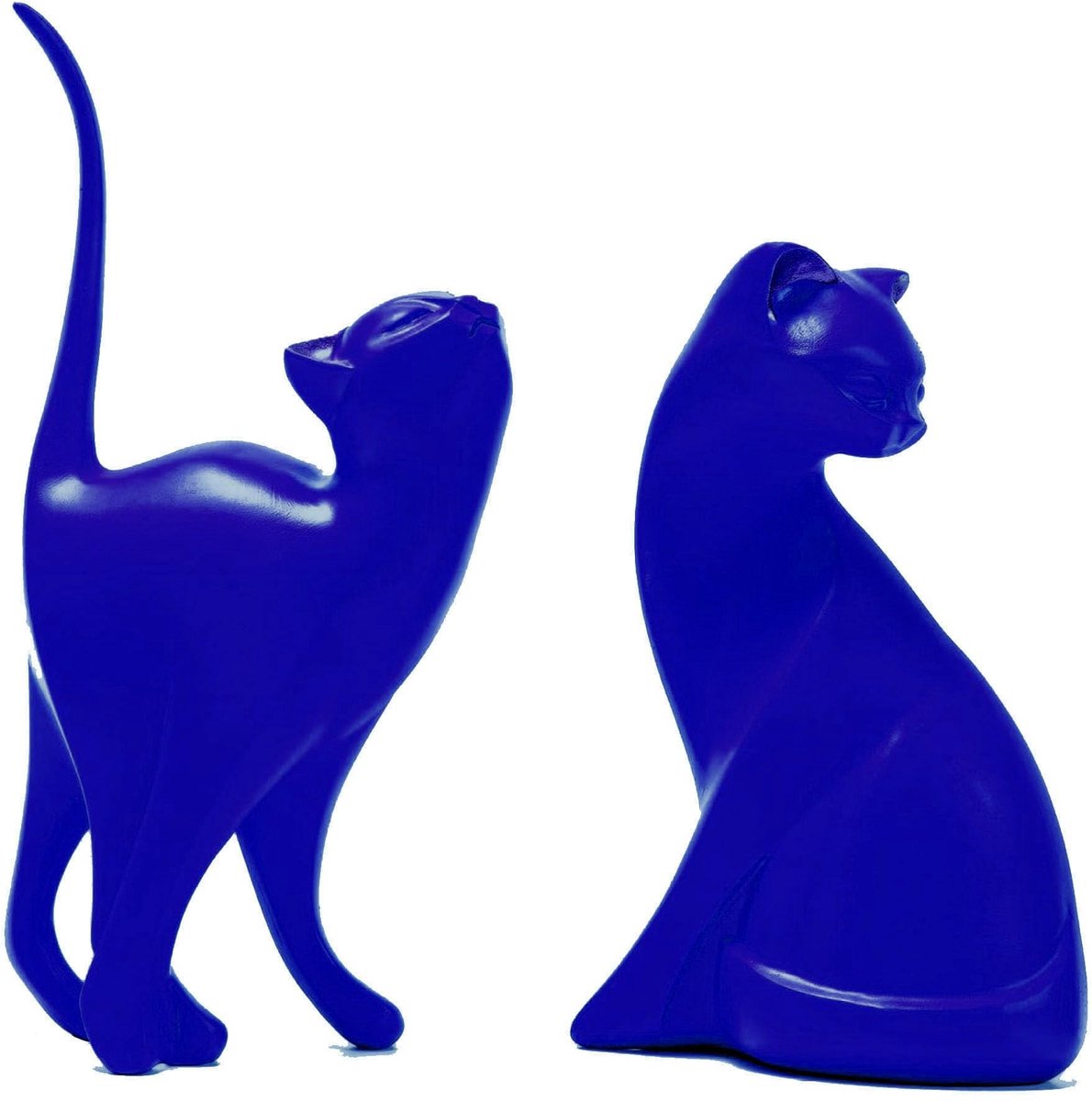 Omgoods - Minimalistische Kat Sculptuur, Modern Decoratie voor Woonkamer en Bureau
