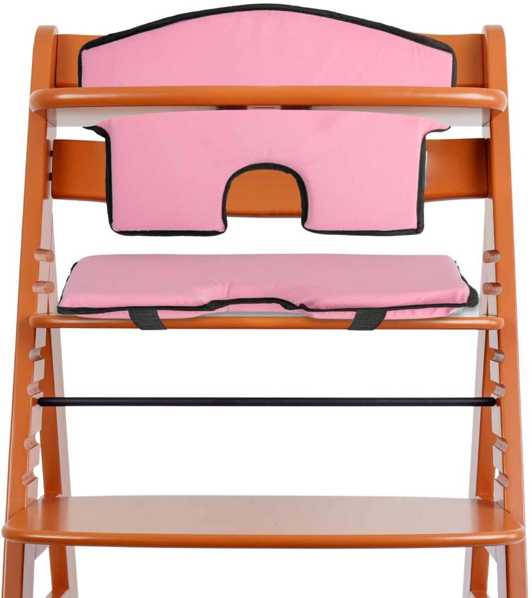 Omgoods - Universele set van 2 zit- en rugkussens in roze voor kinderstoelen