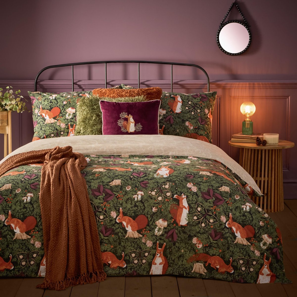Omgoods - Pineberry Forest Woodland Duvet Cover Set