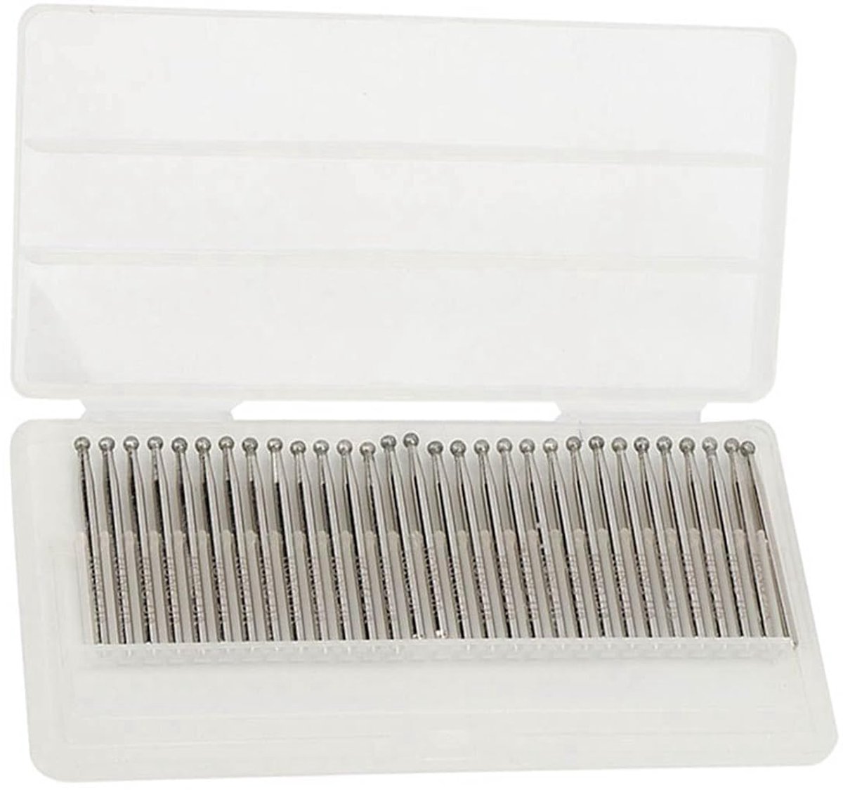 30 stks diamant slijpbits 3mm kogelslijpkop grinder gravure carving tools